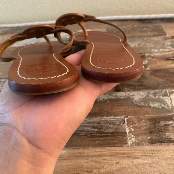 Tory Burch Brown Leather Sandals - Picture 7 of 8